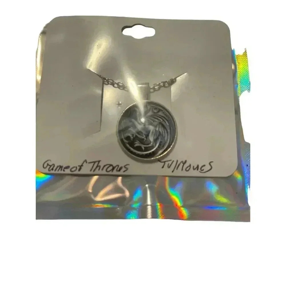Game of Thrones House Targaryn Dragon Metal Necklace Choice